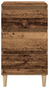Criado-mudo vidaXL Madeira Velha 40x35x70 cm Madeira Engenharia