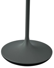Candeeiro de Mesa Cinzento Escuro Incl. LED IP65 Recarregável com Estação de Carregamento - Bass Moderno
