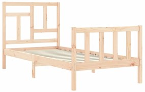 Cama sem colchão 90x200 cm madeira de pinho maciça