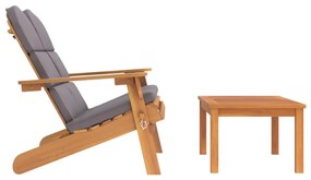 Conjunto lounge de jardim Adirondack 2pcs acácia maciça