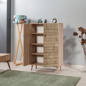 Armário Multiusos Multibox – Carvalho Sonoma – 80x127x36 cm