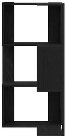 Estante de Canto vidaXL 3 Andares Carvalho Preto 50x50x102 cm Madeira