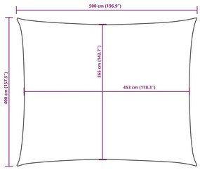 Guarda-Sol tecido Oxford retangular 4x5 m creme