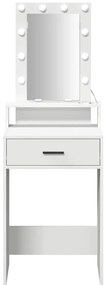 Mesa de Maquiagem vidaXL com Luzes LED Branca 50x41x140 cm