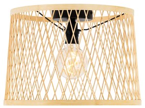 Candeeiro de teto rural rattan 40 cm IP44 - Calamus Rústico