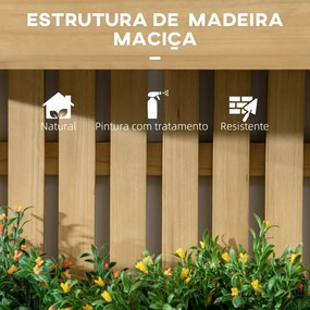 Floreira de Parede com Vasos Reguláveis
