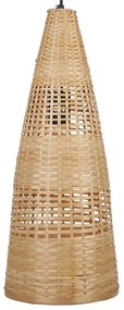 Candeeiro de teto em bambu castanho claro SUAM Beliani