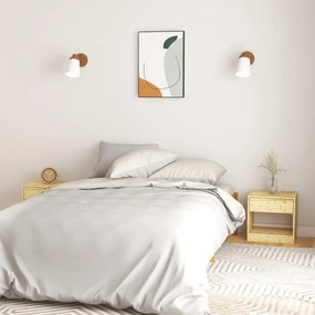 vidaXL Mesas de cabeceira 2 pcs 40x31x40 cm madeira de abeto maciça