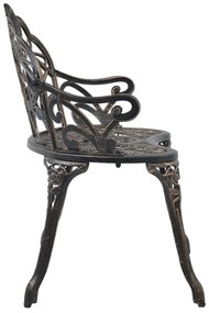 Banco bistrô 100 cm alumínio fundido bronze