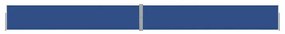 Toldo lateral retrátil para pátio 140x1200 cm azul
