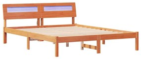 Estrutura da Cama Castanho-mel 140 x 200 cm