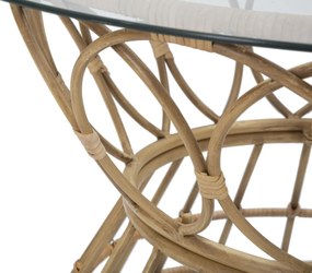 MESA DE CENTRO PANAMA Ø 75X44,5 CM CASTANHO