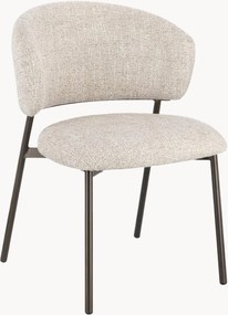 Cadeiras de jantar estofadas Prisca, conjunto de 2