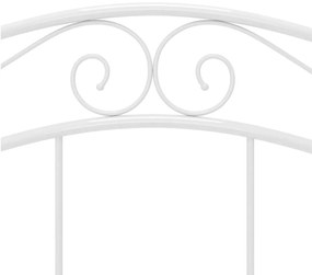 Estrutura de cama 120x200 cm metal branco