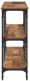 Mesa de Console Madeira Antiga 200x29x75 cm Engenharia