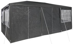 Tenda de Festa com 10 Lados Antracite 6x4 m PE