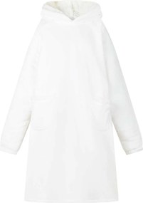 vidaXL Sweatshirt manta Branco M Fleece e Flanela