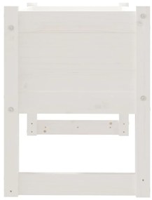Vaso/floreira 78x40x52 cm pinho maciço branco