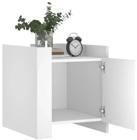 Mesa cabeceira 45x50x50 cm derivados de madeira branco