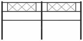Cabeceira de cama 193 cm metal preto