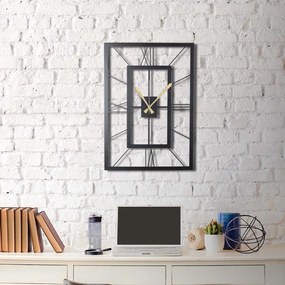 Relógio de Parede Decorativo November – Preto – 70 x 49 cm