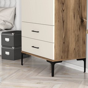 Guarda-roupa Kumsal T – Nogueira – 80x47,5x201,4 cm