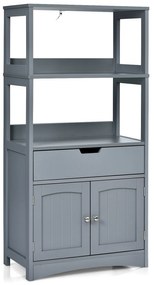 Prateleira de exposição de armário de armazenamento com material durável para banheiro