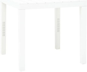 Mesa de jardim com 2 bancos plástico branco
