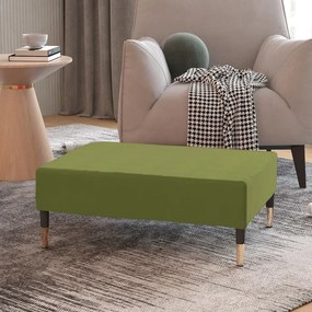 vidaXL Apoio de pés 78x56x32 cm veludo verde-claro