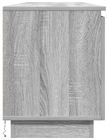 Armário de TV com LED Cinza Sonoma 180x38x49 cm Madeira Engenheirada