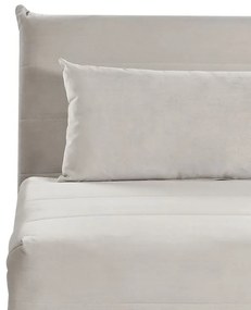 Sofá-cama em veludo cinzento claro SETTEN Beliani