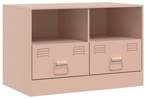 Móveis de TV 2 pcs 67x39x44 cm aço rosa