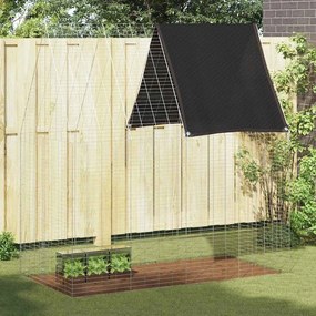 vidaXL Gaiola para Coelhos Prateado 200 x 100 x 210 cm Aço Galvanizado