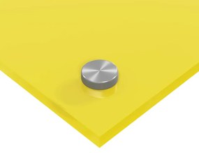 Cozinha Backsplash vidaXL Amarelo 110x60x0,6 cm de Vidro Temperado