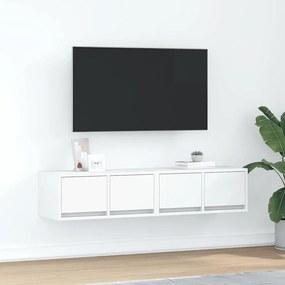 vidaXL Móveis de TV 2 pcs 60x31x25,5 cm deriv. madeira branco