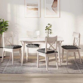 vidaXL Almofadas de Assento 4 pcs Cinzento-claro 40 x 40 x 6 cm
