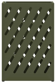 Suporte de Guarda-chuva Verde-Azeitona da - 28x12x41 cm em Aço
