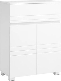 Armário de casa de banho 60 x 30 x 80 cm branco