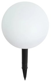 Candeeiro de exterior branco 20 cm com LED integrado IP44 solar RGBW - Ludger Moderno