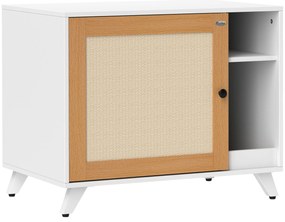 PawHut Móvel Caixa de Areia para Gatos Caixa de Areia para Gatos com Porta Tapete para Arranhar e Compartimento 77x50x63 cm Branco