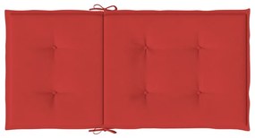 Almofadões lombares p/ cadeiras de jardim 2pcs oxford vermelho