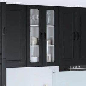 vidaXL Armário de Cozinha Preto 60 x 31 x 100 cm Madeira processada