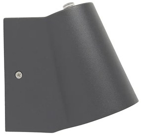 Candeeiro exterior moderno antracite com LED e sensor crepuscular - Uma Moderno