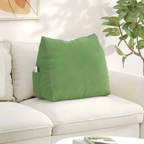vidaXL Travesseiro para Costas Verde Claro 60 x 20 x 50 cm
