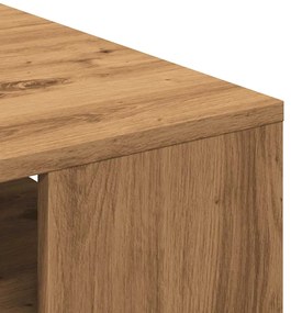 Mesa centro 55x55x42 cm derivados de madeira carvalho artisiano