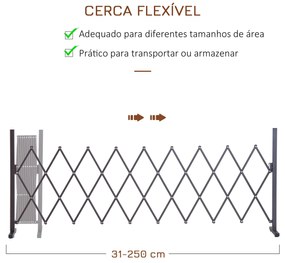 Cerca de Jardim em Liga de Alumínio Barreira de Exterior Extensível Ce