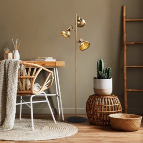 Candeeiro de Pé Spoly – Dourado – 37 x 37 x 162 cm