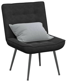 Cadeira de descanso 64x74x84 cm veludo preto