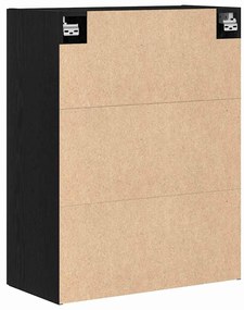 Armário de Parede vidaXL Carvalho Preto 69,5x34x90 cm Madeira de Engen