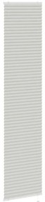 Cinzento Luz Plissada Cega 40x200 cm Largura Tecido 39,4 cm